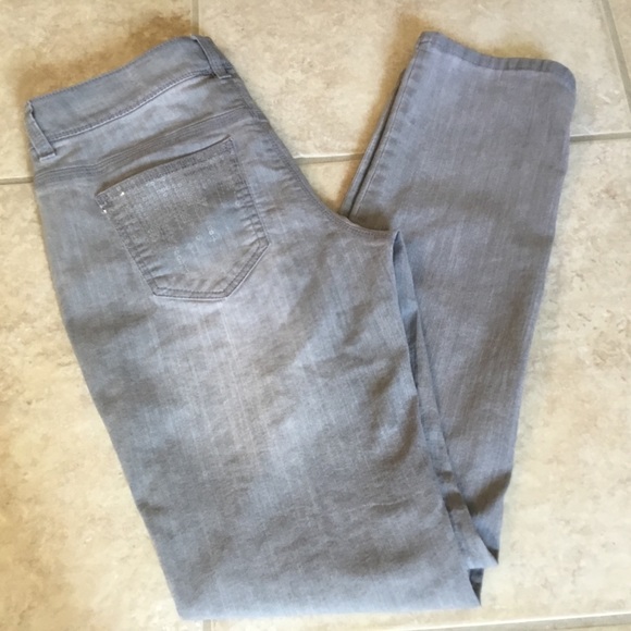 Chico’s Platinum Denim Sequin Frost slim-leg jean - Picture 6 of 8